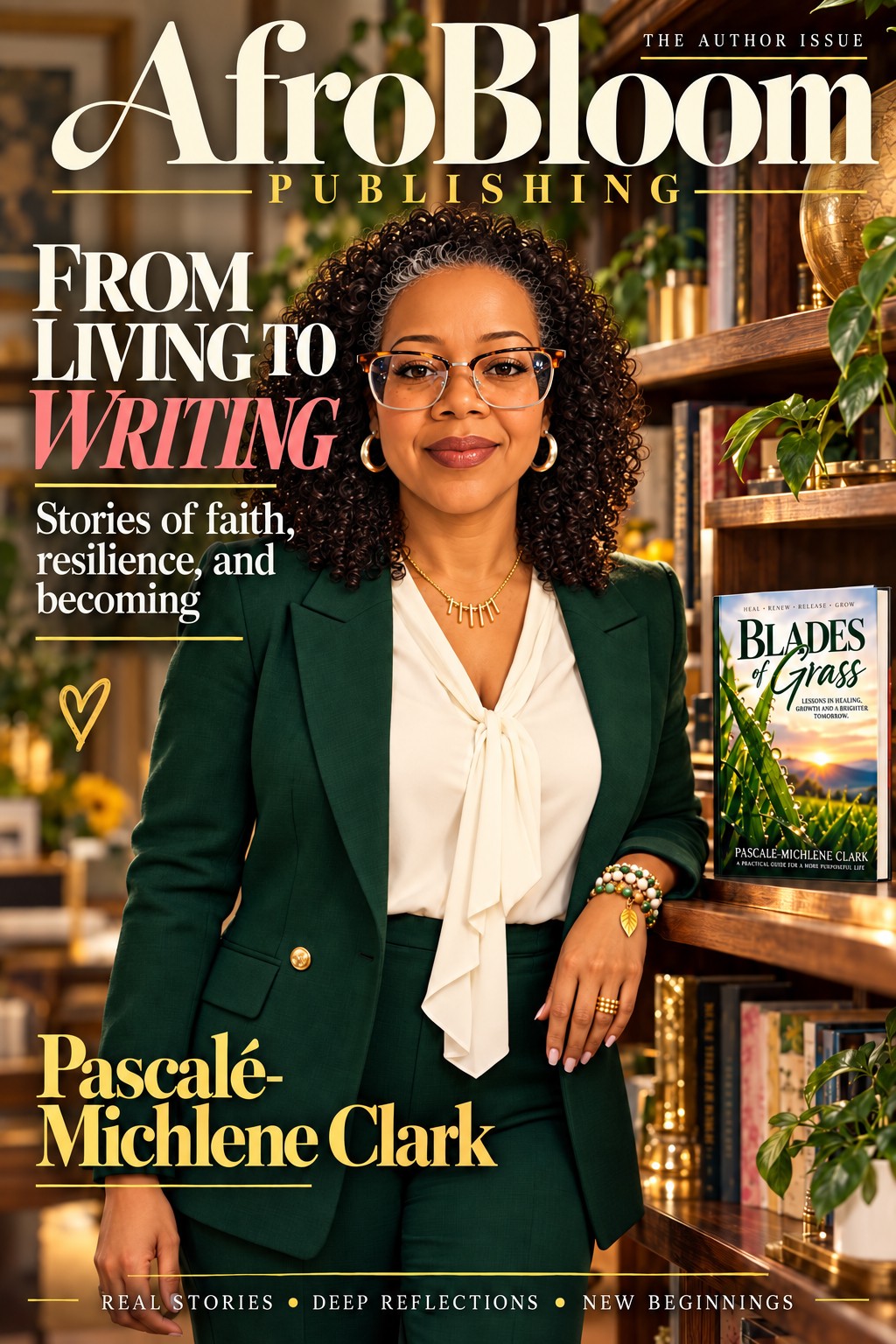AfroBloom Publishing author feature with Pascalé-Michlene Clark
