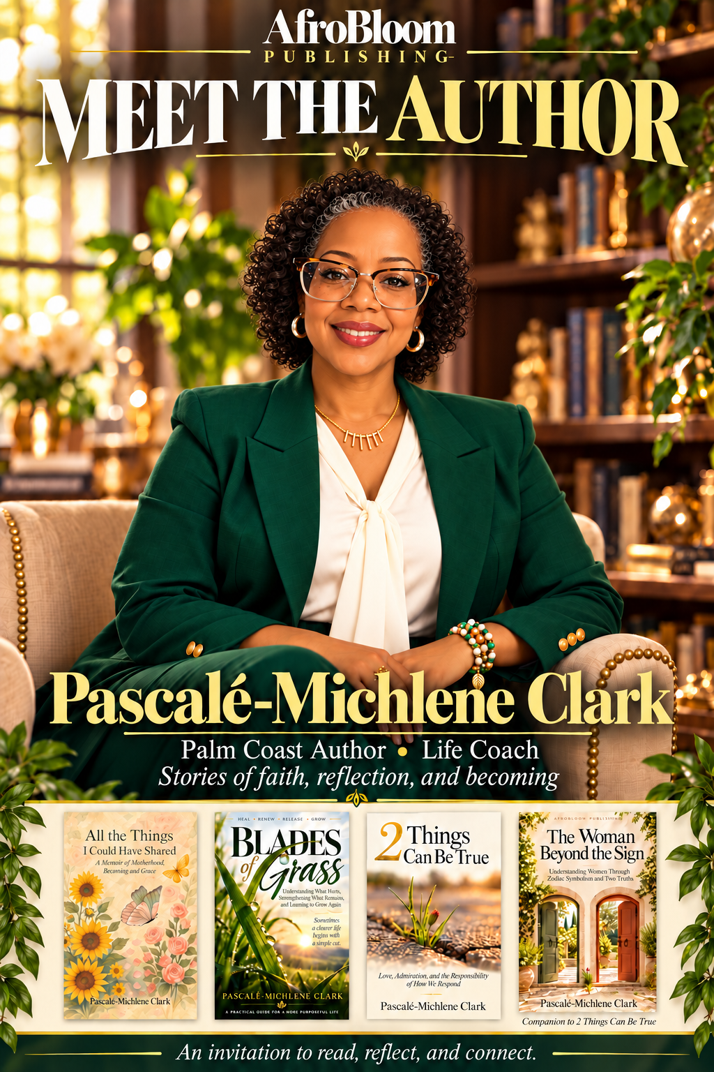 Meet the author: Pascalé-Michlene Clark, Palm Coast author and life coach, with her four published books